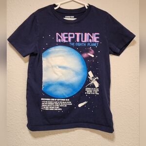 Lands' End Navy Neptune Graphic Tee